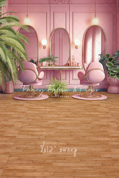 Teresa's Vanity - Wood Floor Option - With Sweep Option