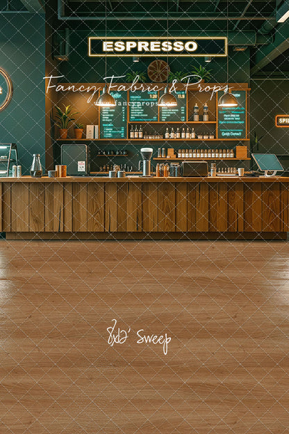 The Coffee Spot - Wood Floor Version - With Sweep Option