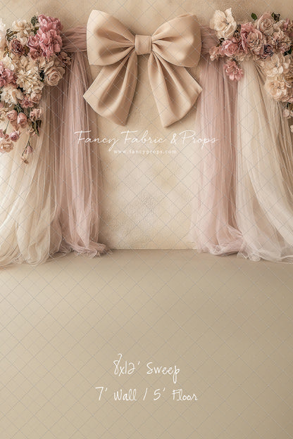 Velvet Blossom Bow Arch - With Sweep Option