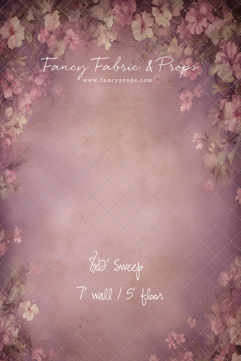 Vintage Mauve Petals - With Sweep Option