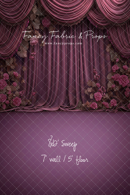 Vintage Plum Romance - With Sweep Option