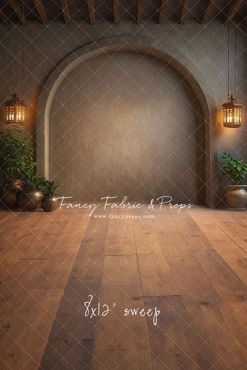 Warm Amber Archway - No Bench - With Sweep Option