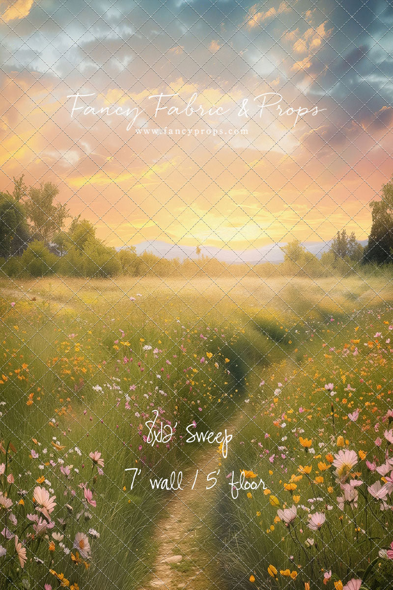 Wildflower Sunset Path  - With Sweep Option