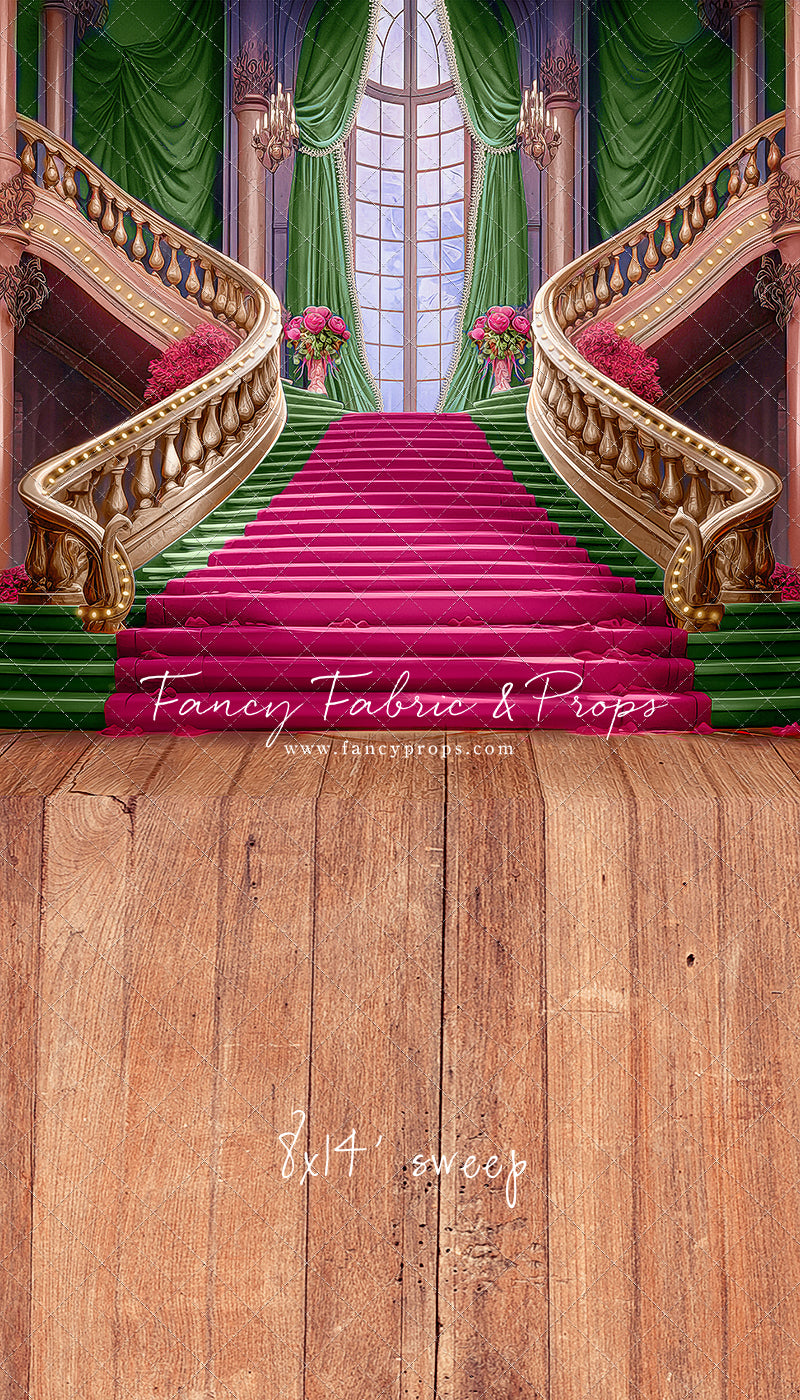 Ballroom Royal Staircase - Green - With Sweep Option