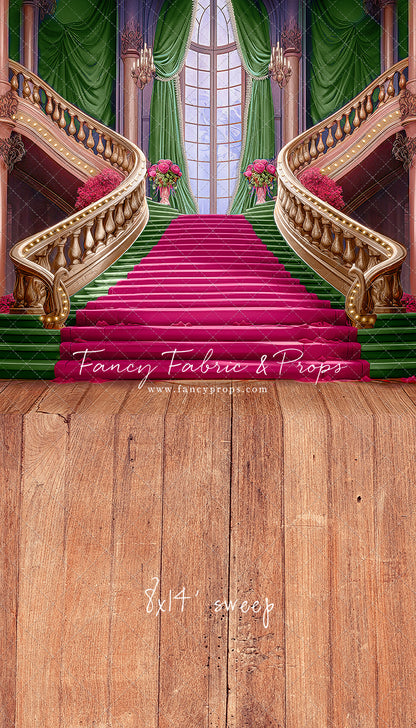 Ballroom Royal Staircase - Green - With Sweep Option