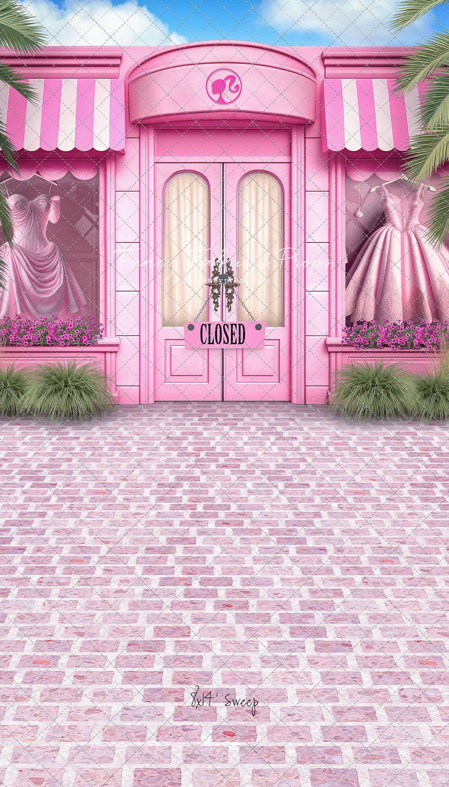 Barbie Boutique - With Pink Brick - With Sweep Option