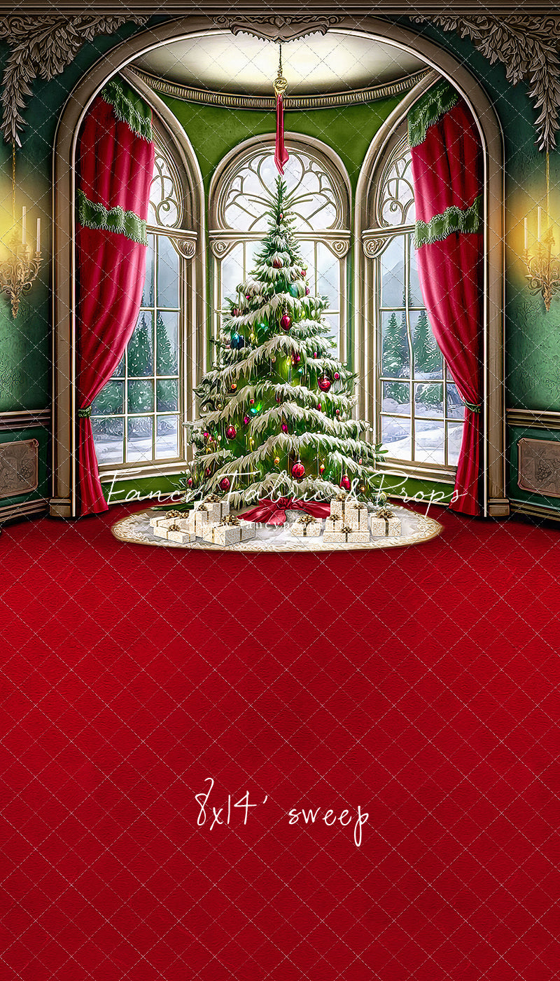 Cathedral Christmas - Red Carpet Option - with Sweep Option