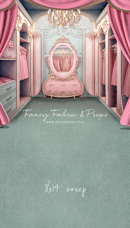 Elegant Armoire - Sage Floor Option - With Sweep Option