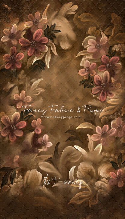Golden Floral Tapestry - Sweep Sizes Only
