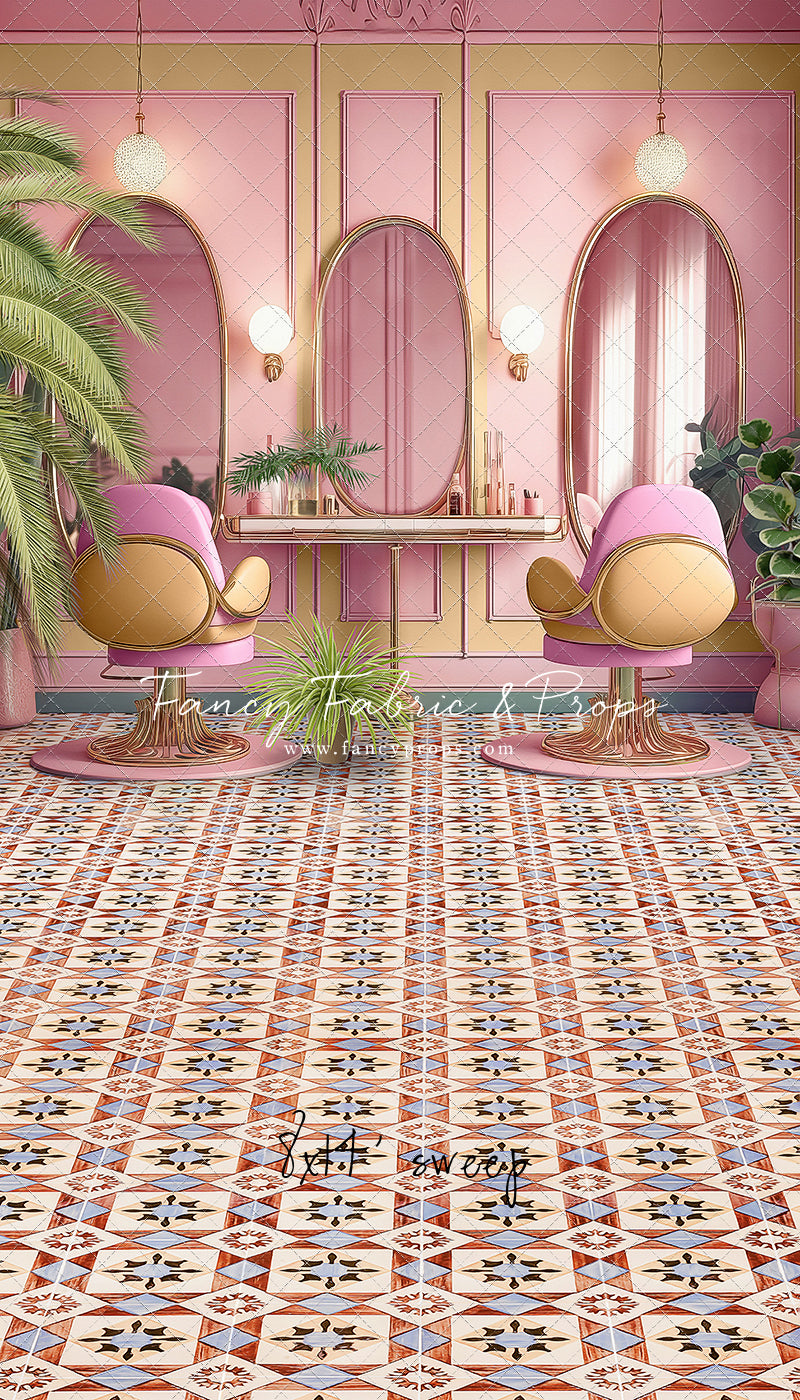 Teresa's Vanity - Tile Floor Option - With Sweep Option