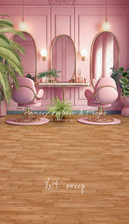 Teresa's Vanity - Wood Floor Option - With Sweep Option