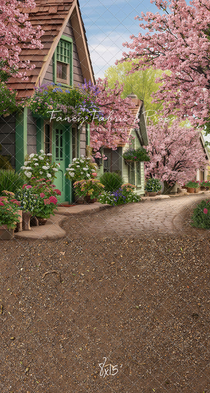 Blossoming Spring Country Road - With Sweep Option