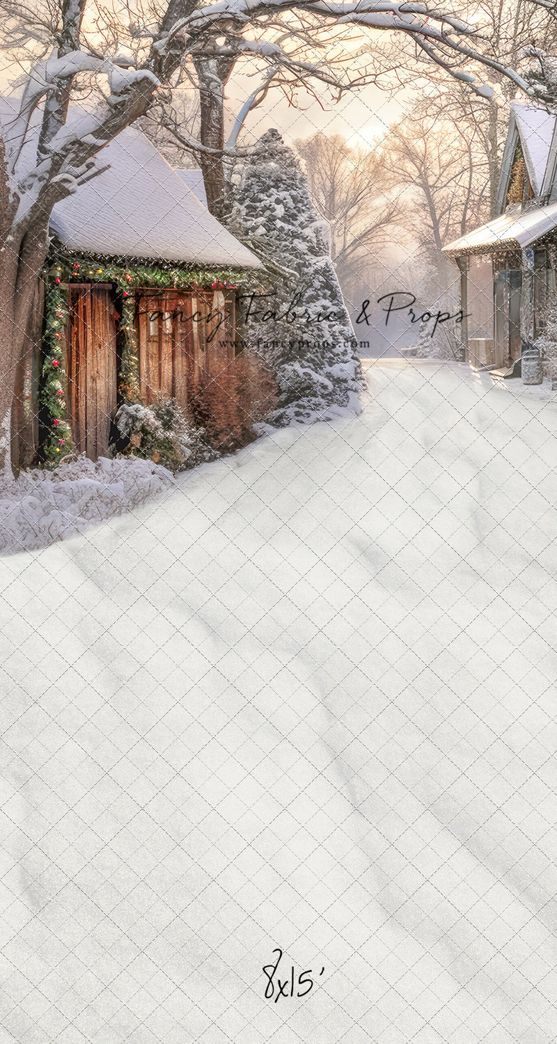 Country Christmas Store Street - with Sweep Option