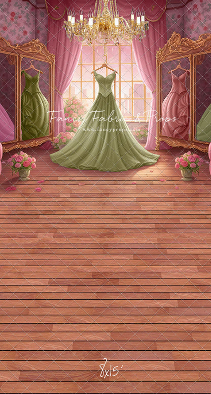 Dress Like A Princess - Green Dress - With Sweep Option