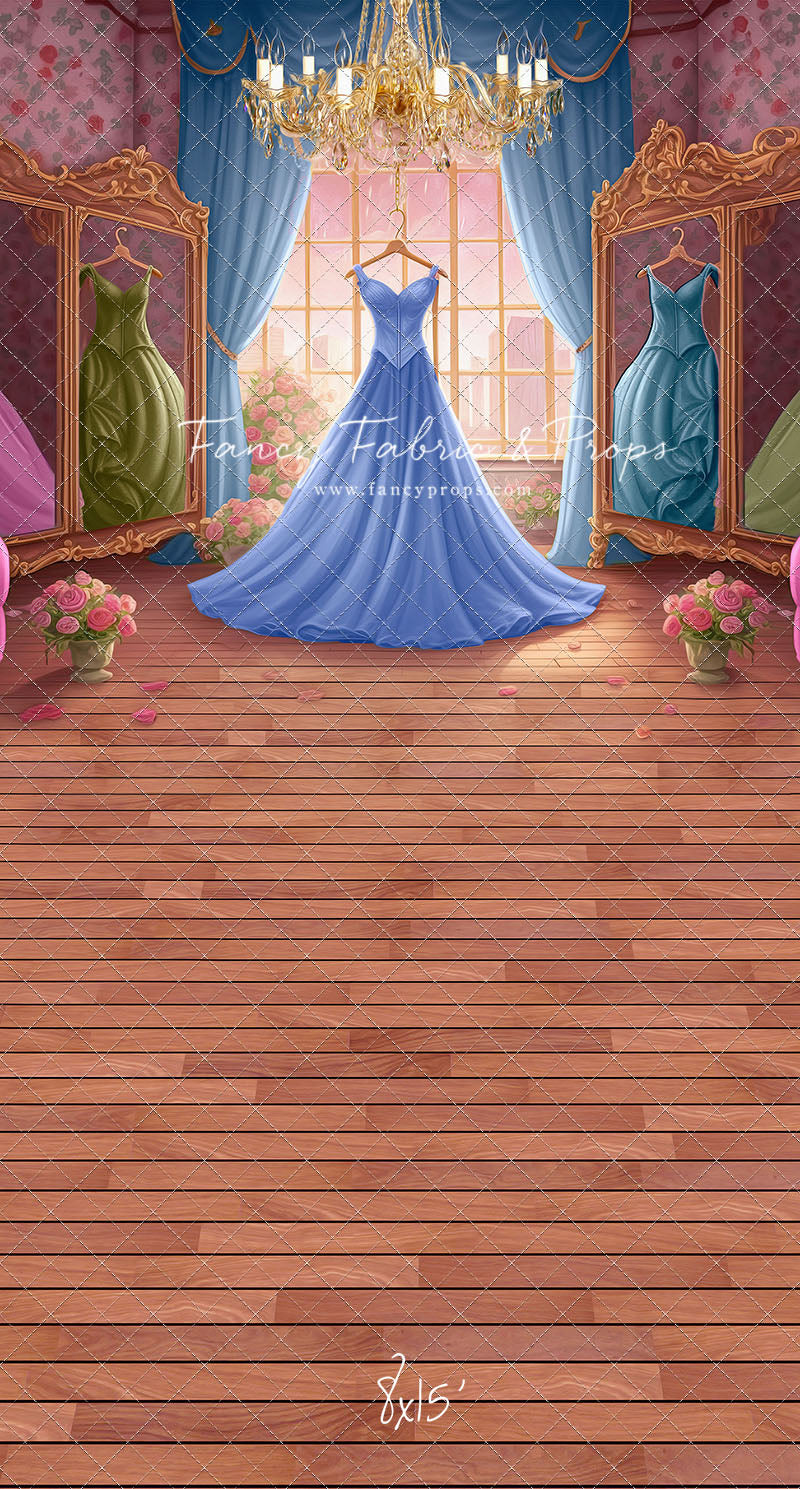 Dress Like A Princess - Dark Blue Dress - With Sweep Option