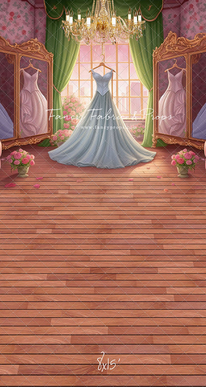 Dress Like A Princess - Ice Blue Dress - With Sweep Option