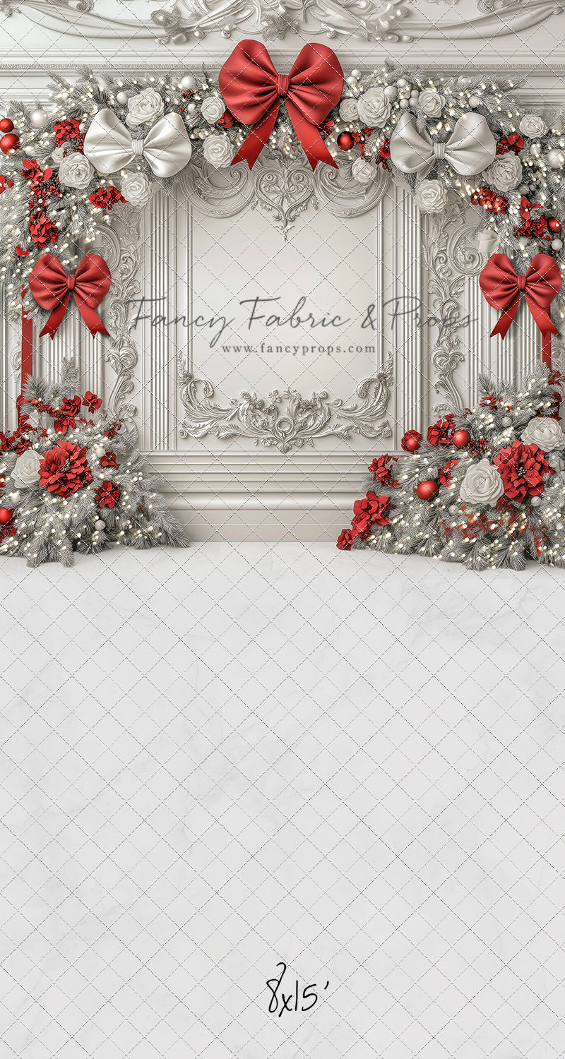 Fancy Red & White Wall - with Sweep Option