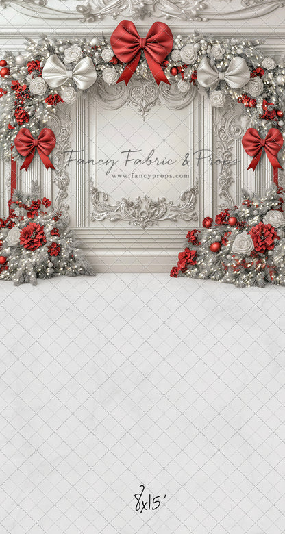 Fancy Red & White Wall - with Sweep Option