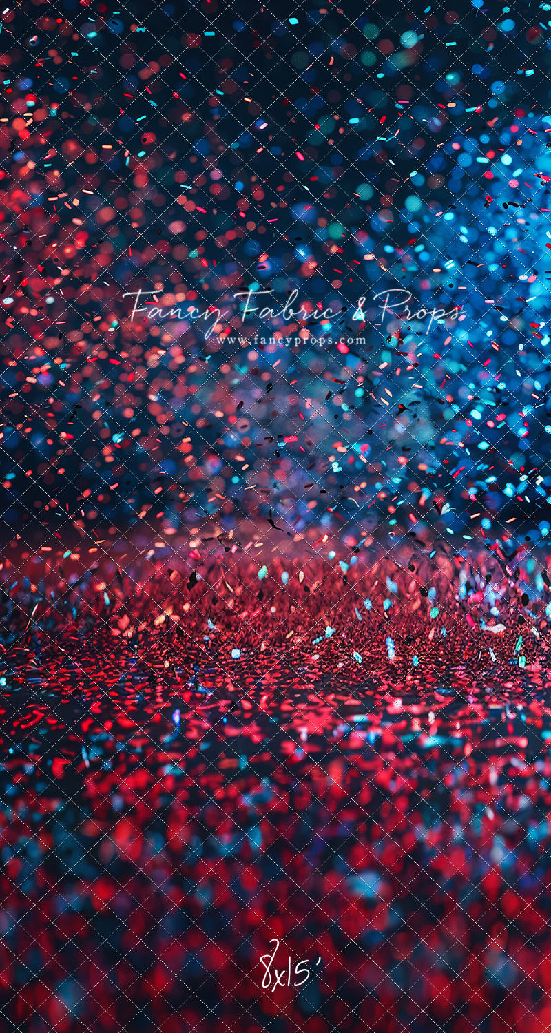 Red & Blue Stage Confetti - Sweep Sizes Only