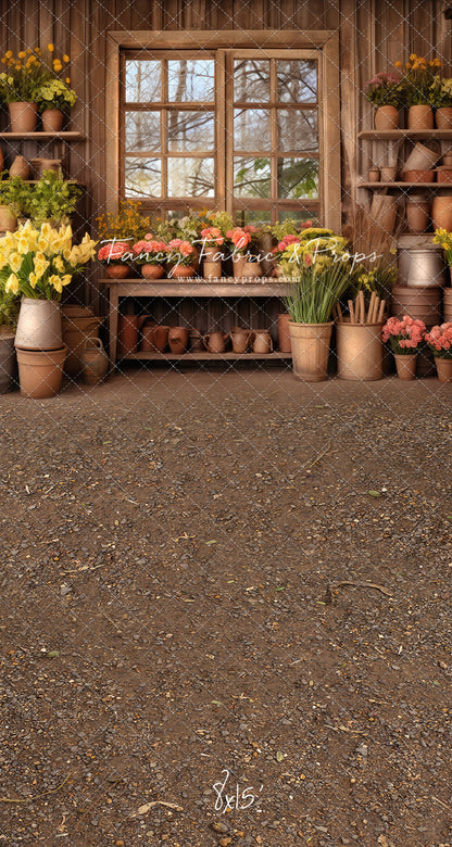 Rustic Greenhouse Garden View - With Sweep Option