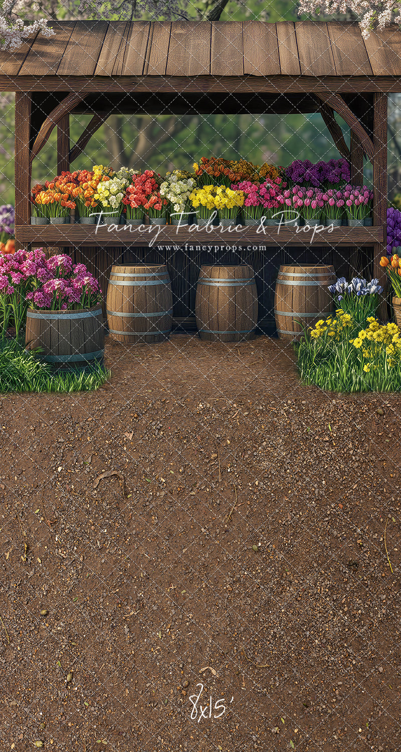 Rustic Spring Flower Stand - With Sweep Option