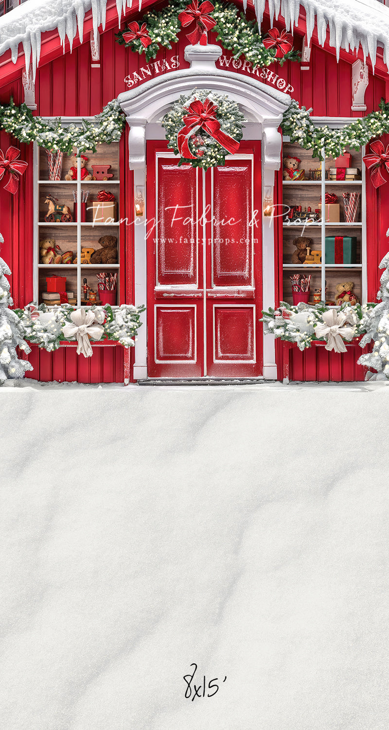 Santa's North Pole Village Workshop - With Sweep Option