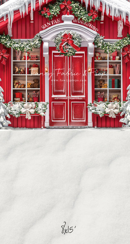 Santa's North Pole Village Workshop - With Sweep Option