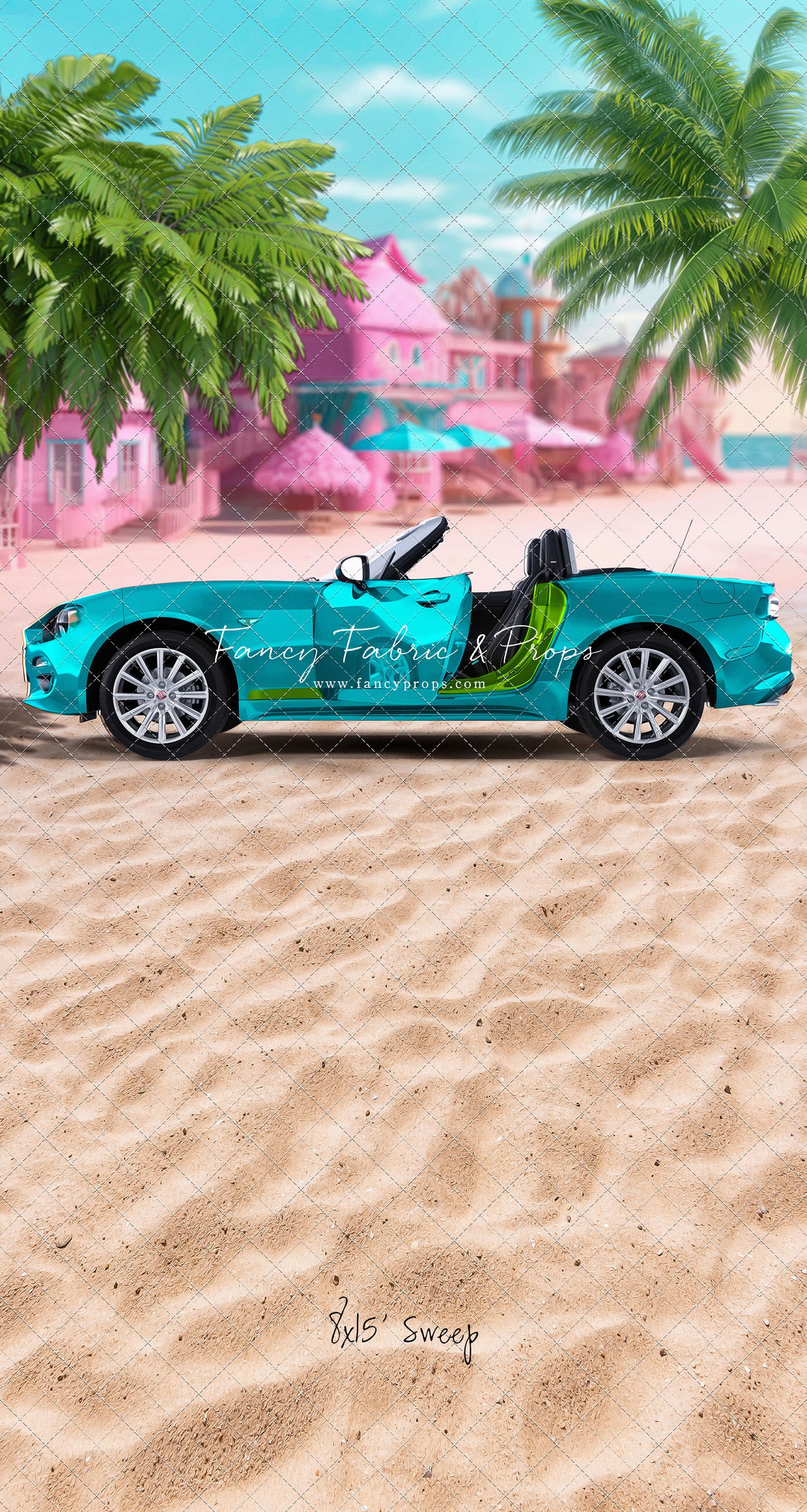Beach Convertible -Teal Blue - With Sweep Option