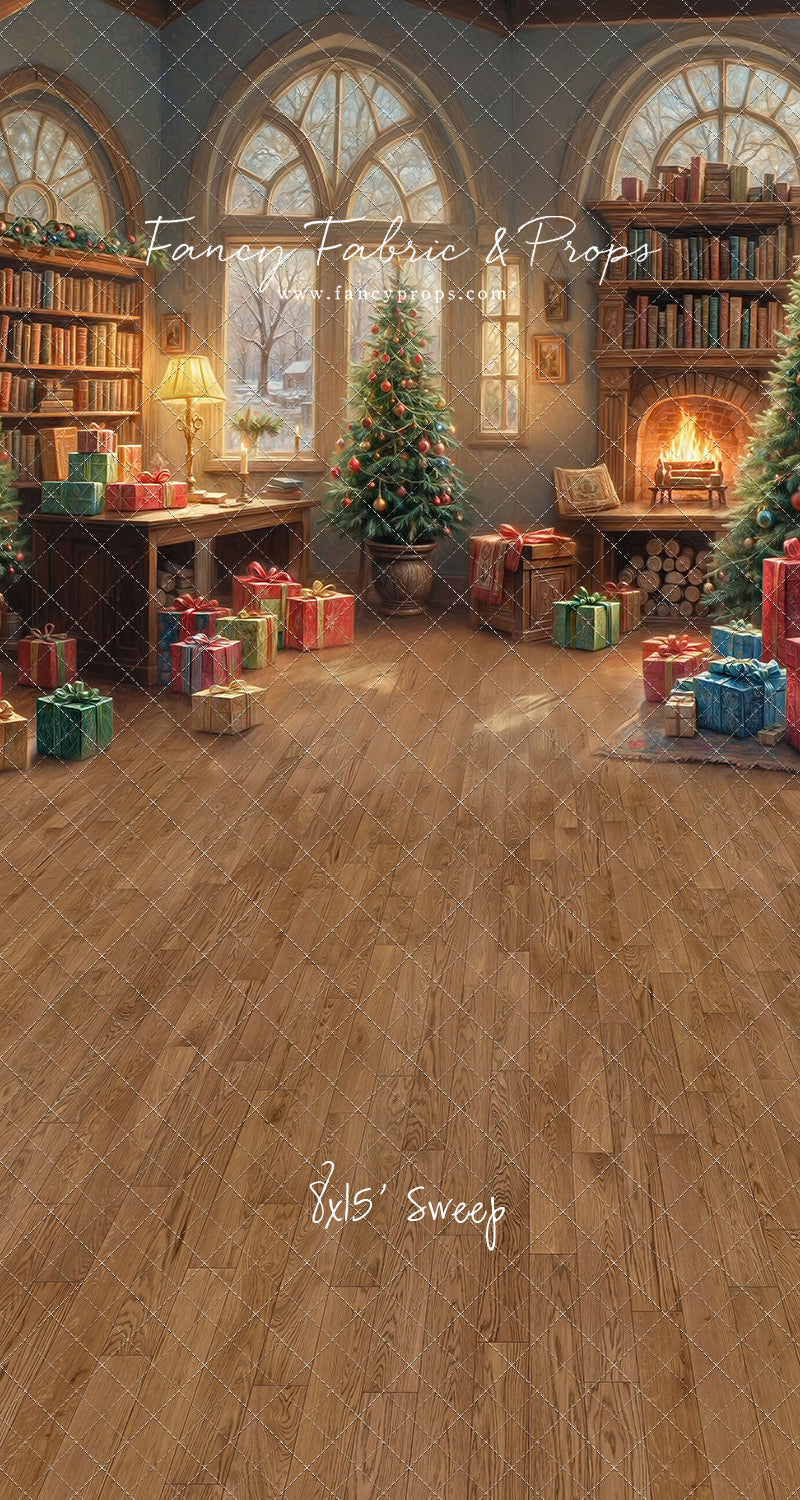 Festive Fireside Study - with Sweep Option