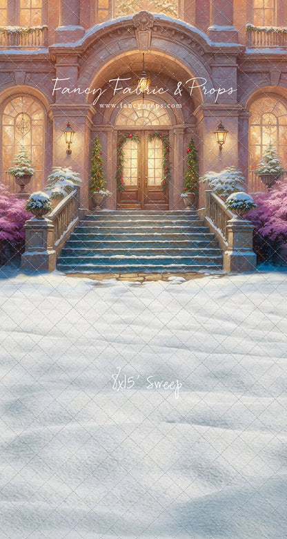 Glistening Snowy Entry - With Sweep Option