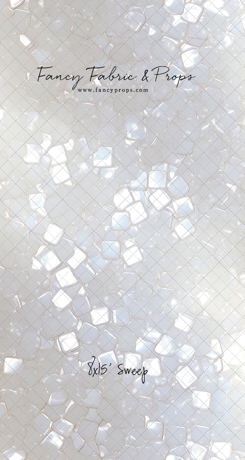 Iridescent White Sparkle