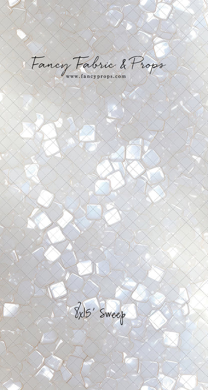 Iridescent White Sparkle