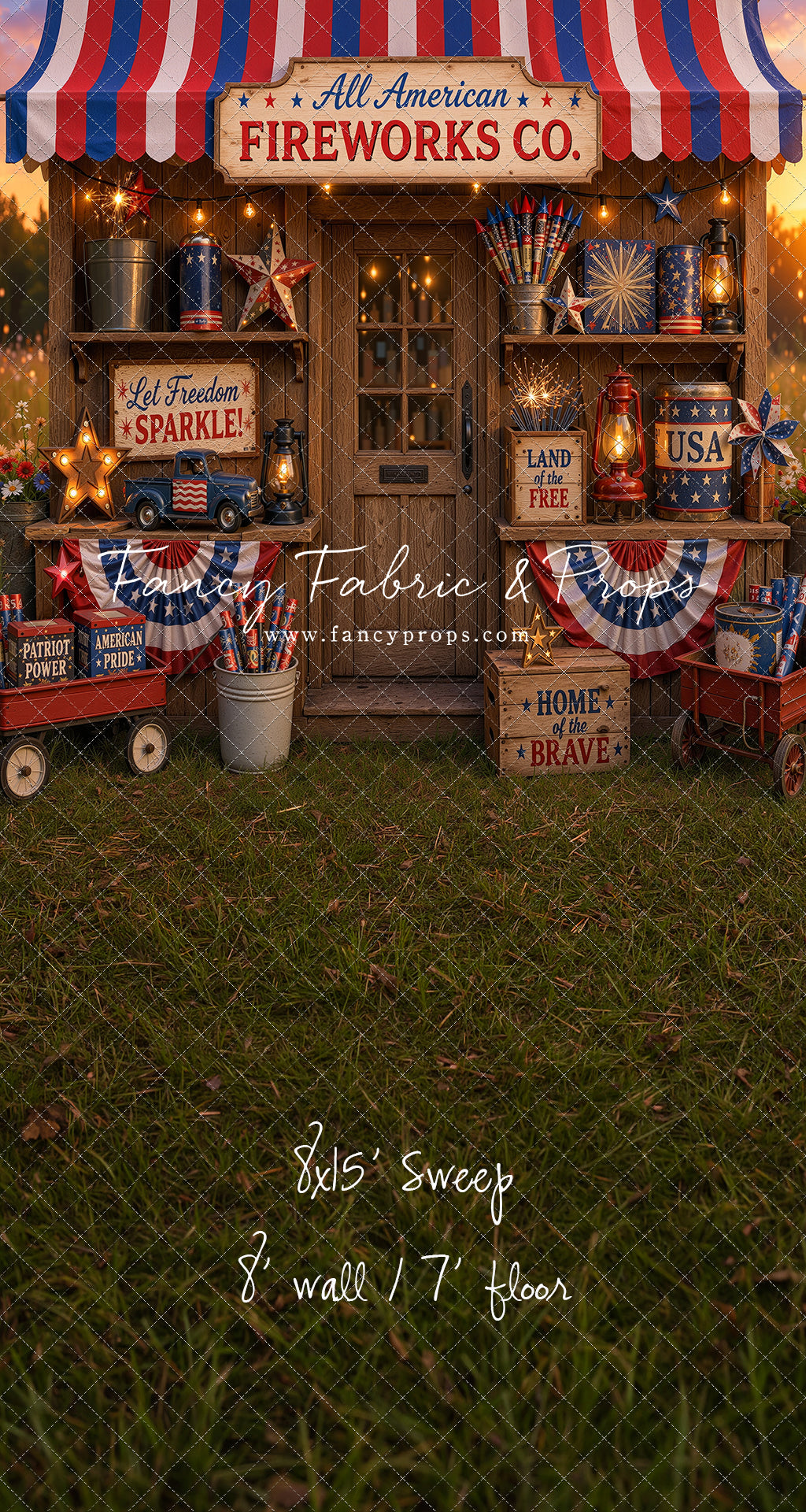 Liberty Sparks Fireworks Stand - With Sweep Option