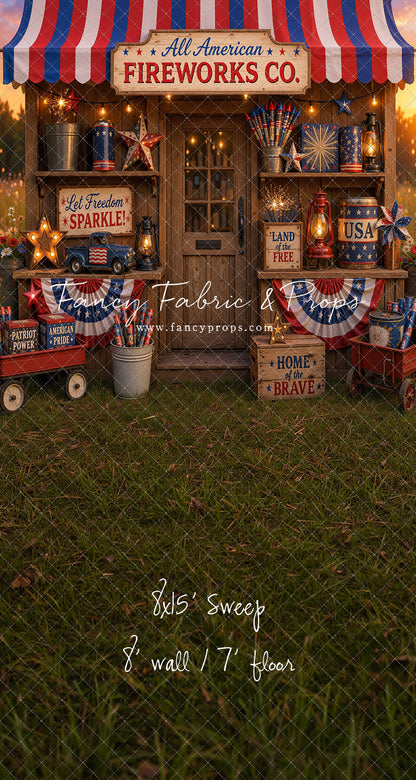 Liberty Sparks Fireworks Stand - With Sweep Option