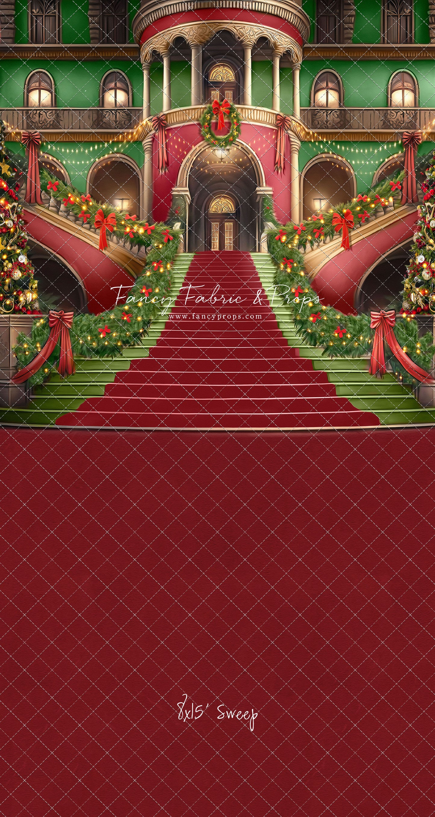 Merry Mansion- Red Rug - with Sweep Option