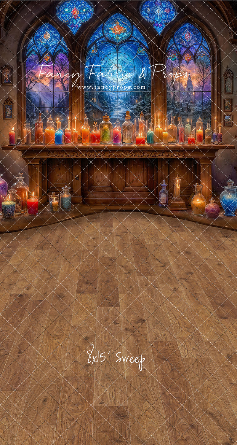 Mystic Potion Emporium - Wood Floor - With Sweep Option