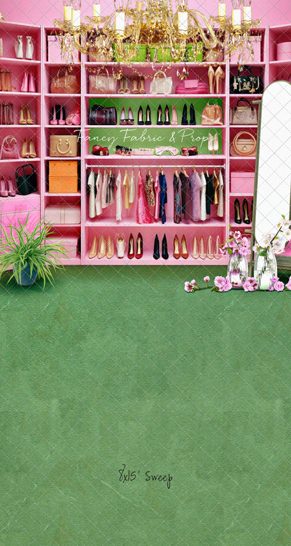 Nikki's Closet - Green Carpet - With Sweep Option