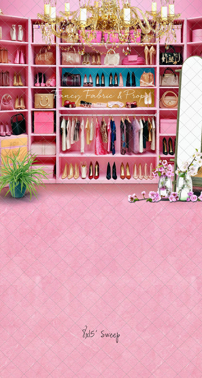 Nikki's Closet - Pink Carpet Option - With Sweep Option