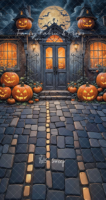 Pumpkin Path to Haunted Manor - With Sweep Option