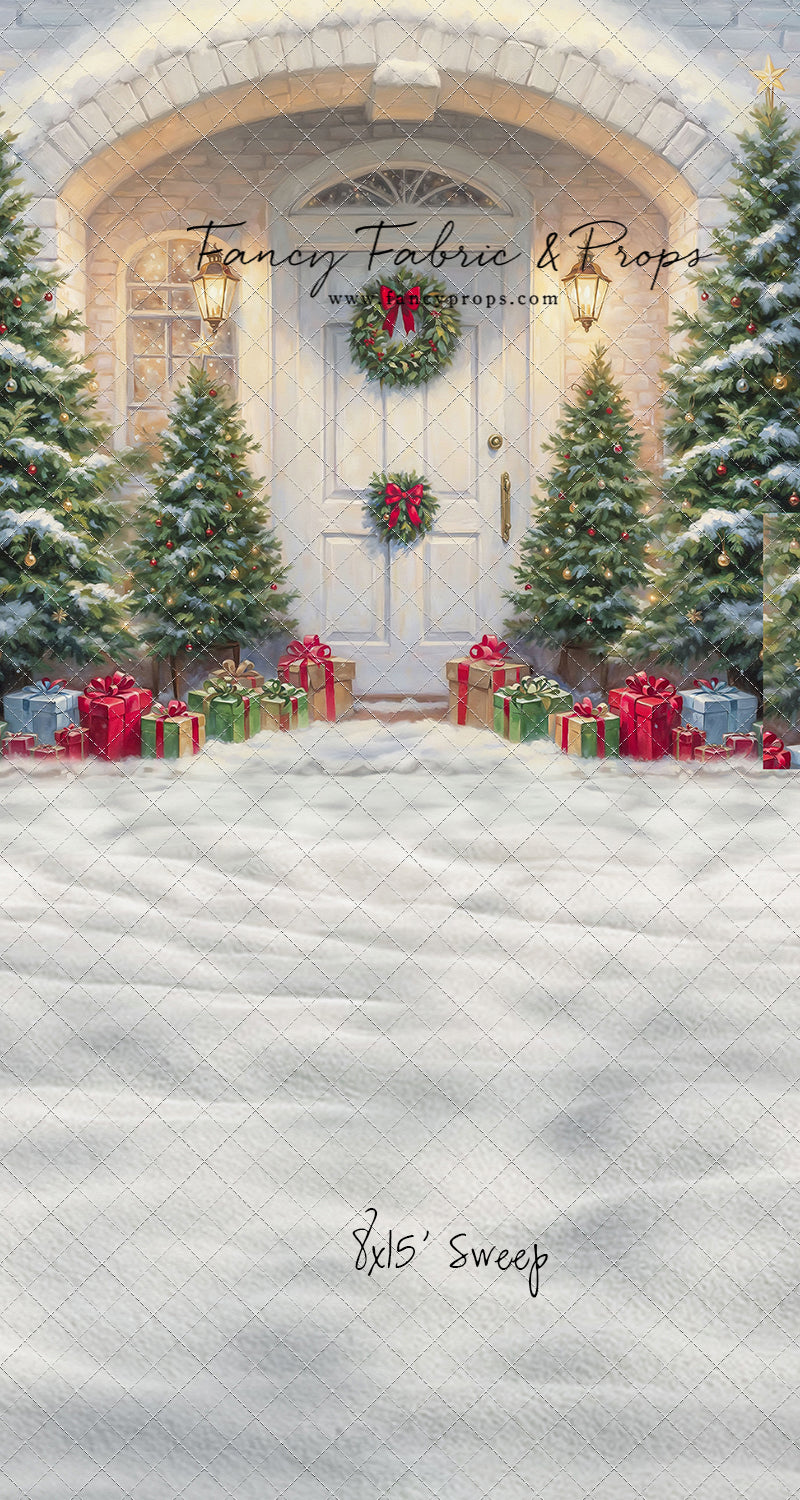Snowy Doorstep Delight - With Sweep Option