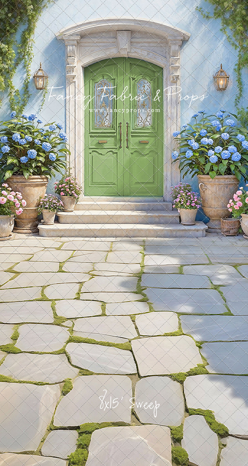 Summertime Patio - Green Door - With Sweep Option