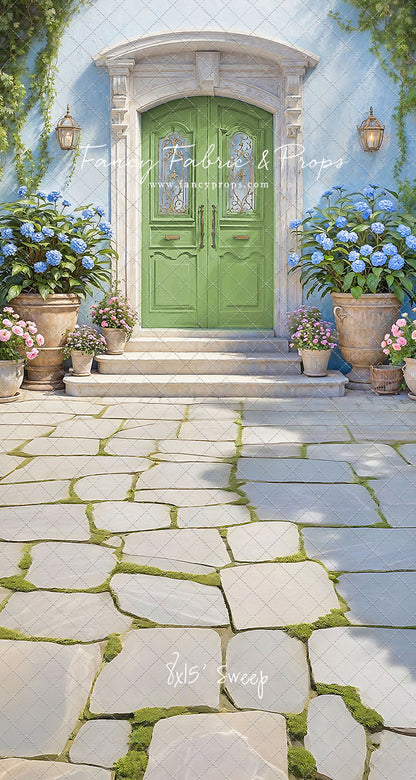 Summertime Patio - Green Door - With Sweep Option