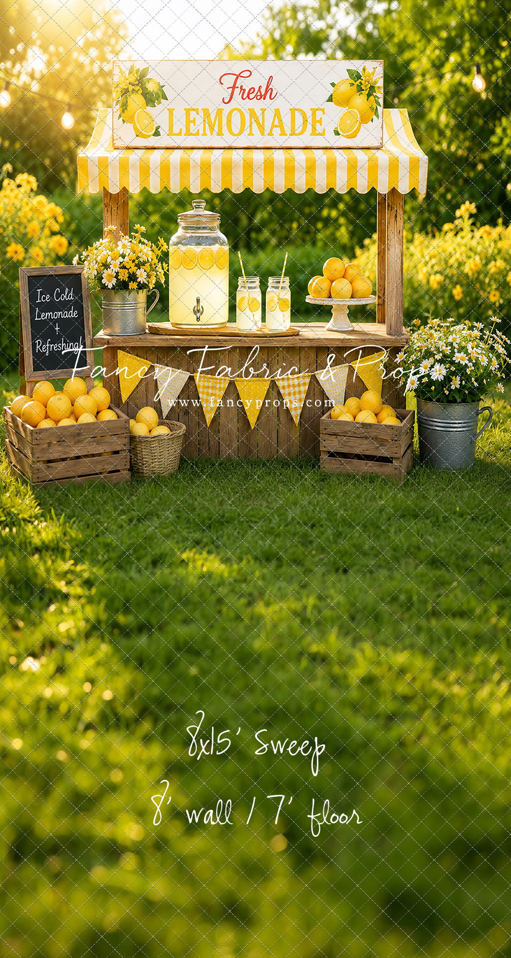 Sunny Days Lemonade Stand - With Sweep Option