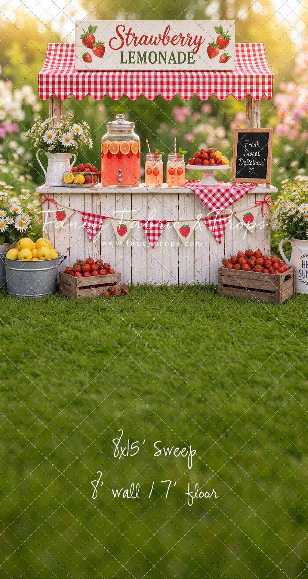 Sweet Strawberry Sips - With Sweep Option