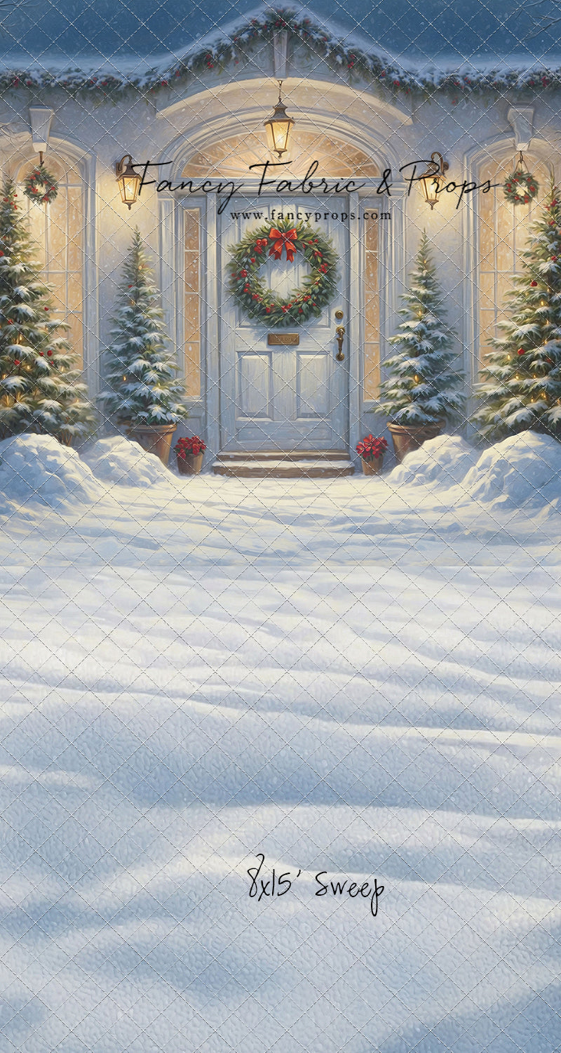 White Christmas Welcome - With Sweep Option