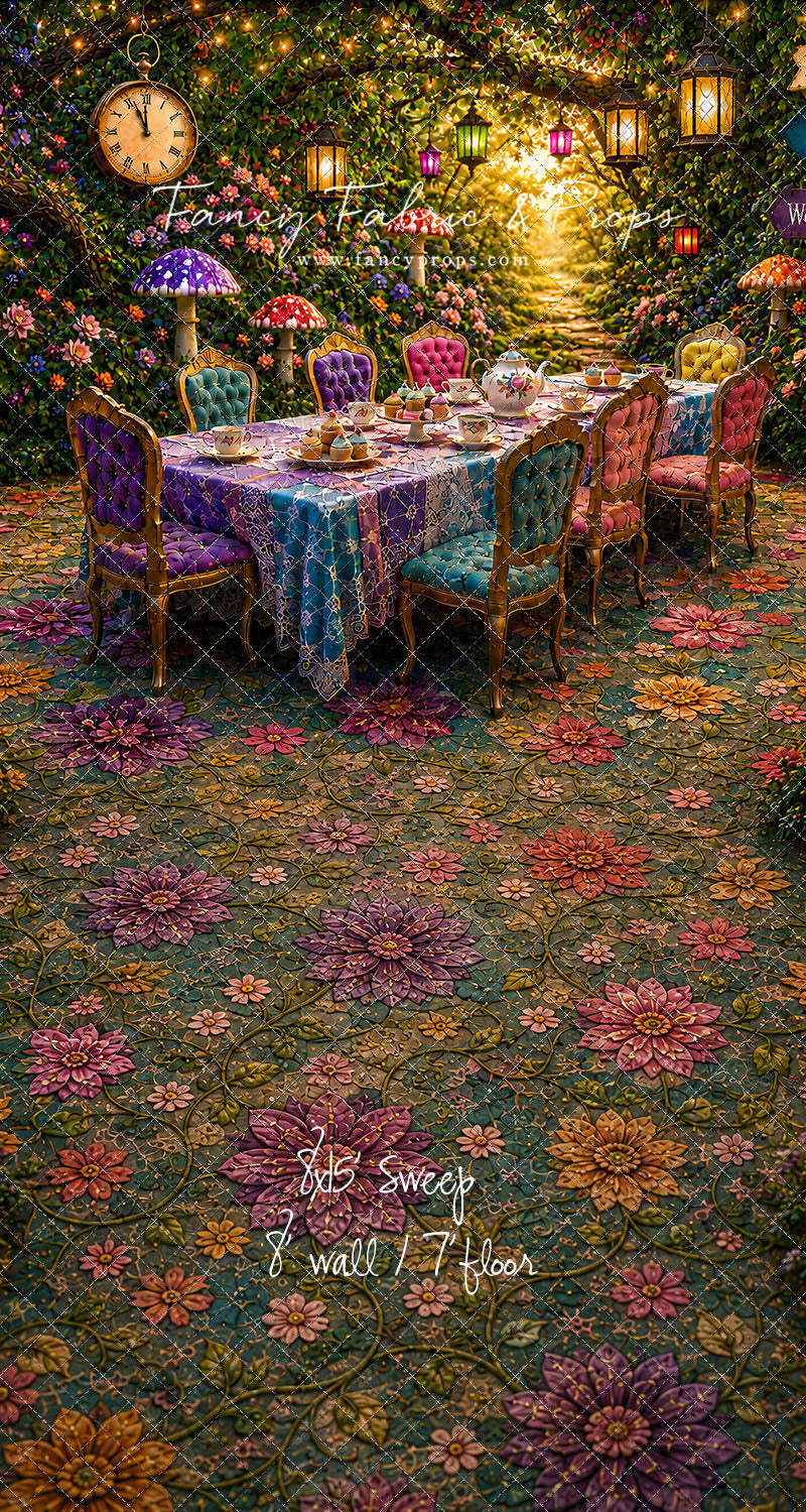 Blooming Garden Tea Party - With Sweep Option