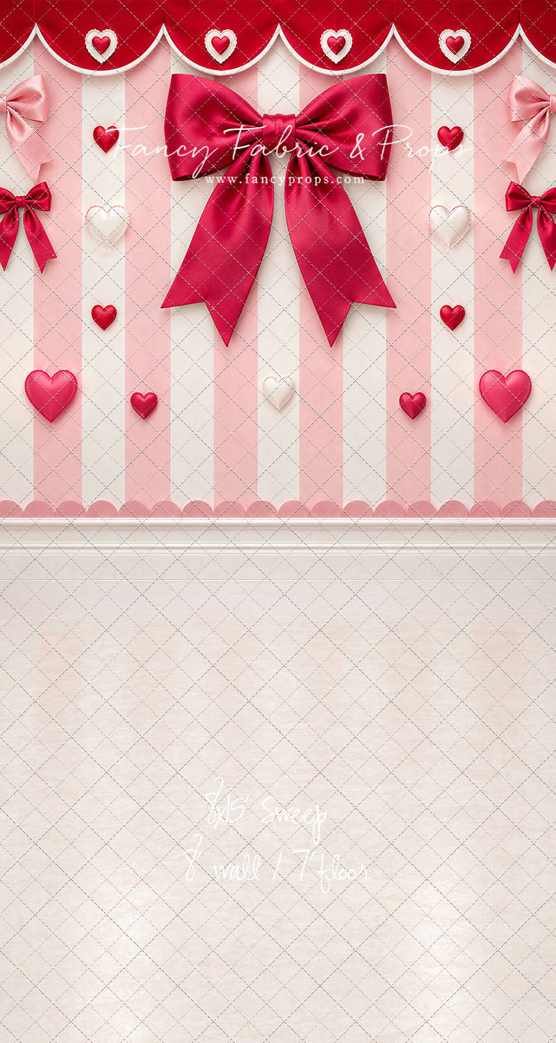 Bow Tied Valentine Wall - With Sweep Option