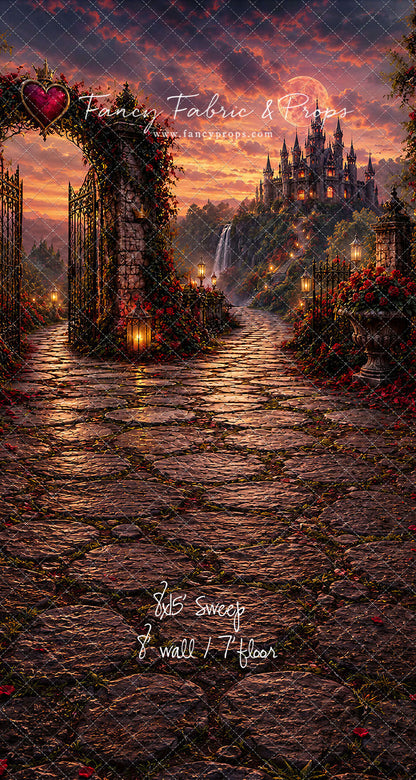 Crimson Moonlit Castle - With Sweep Option