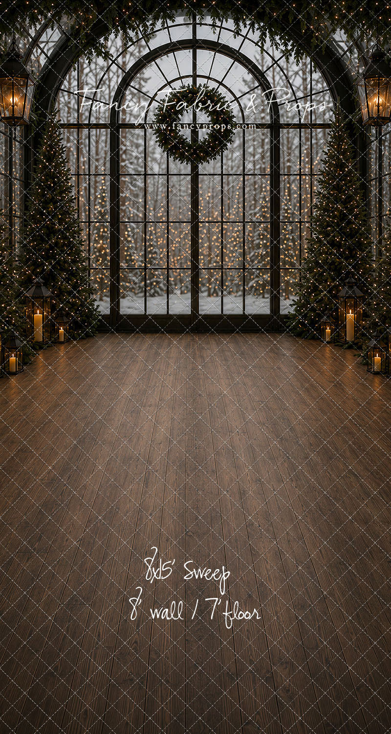 Evening Christmas Window - with Sweep Option
