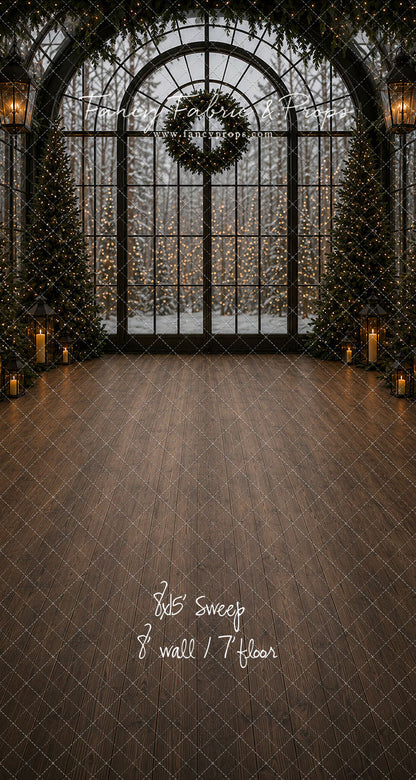 Evening Christmas Window - with Sweep Option